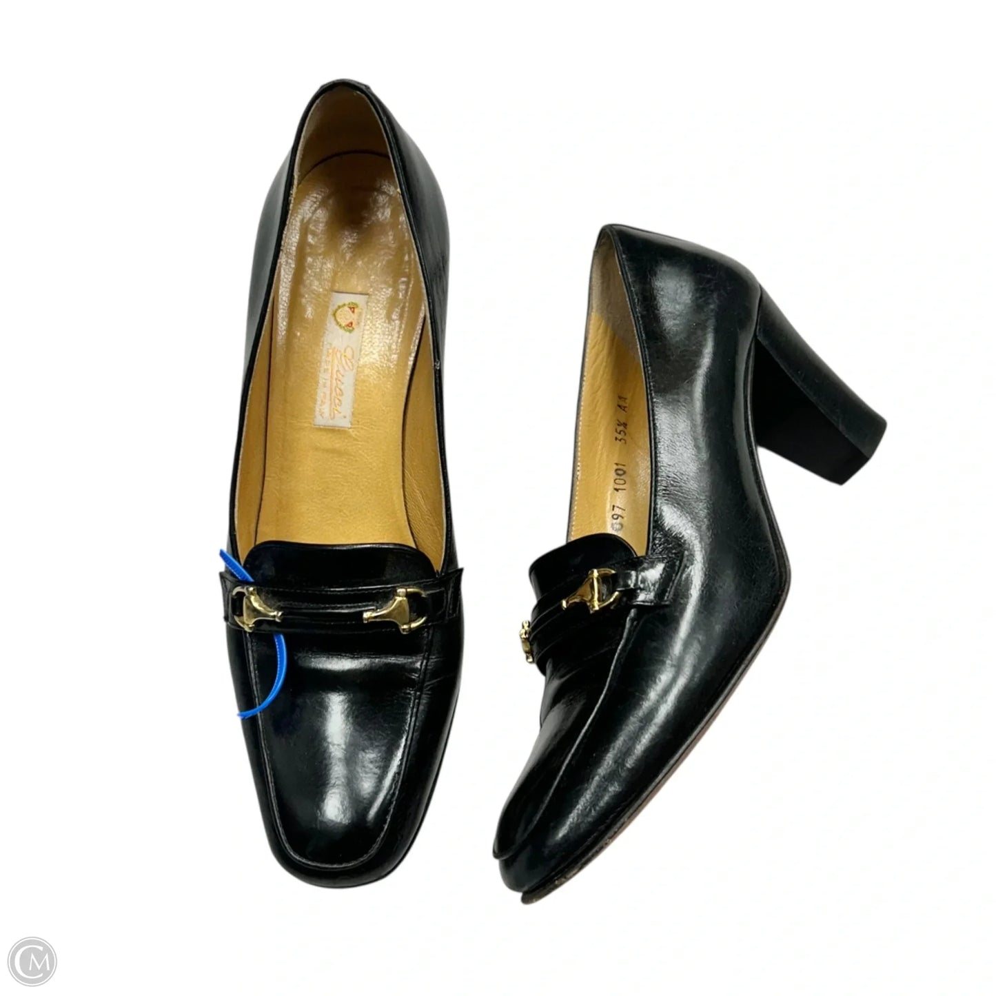 Shoes Luxury Designer By Gucci In Black, Size: 5