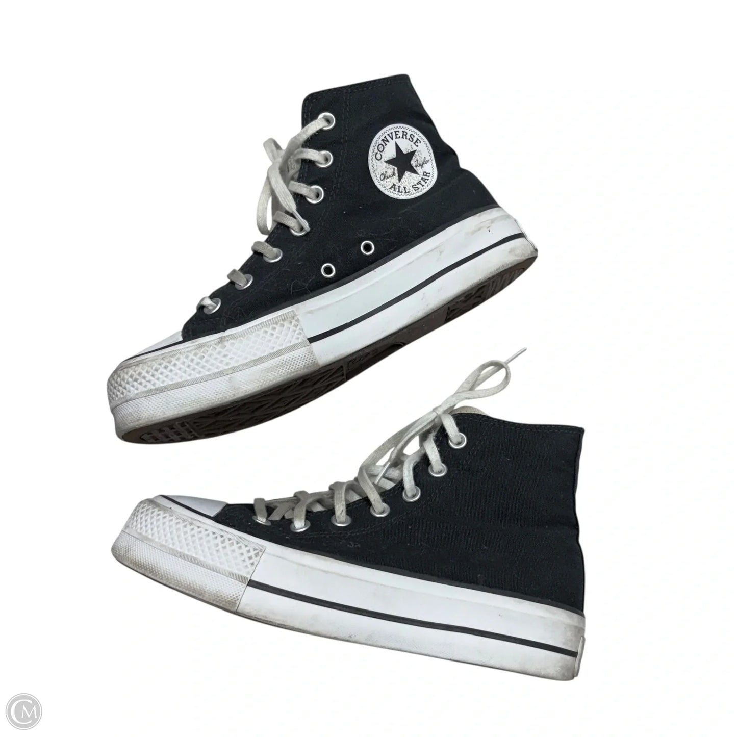 Shoes Sneakers Platform By Converse In Black & White, Size: 7