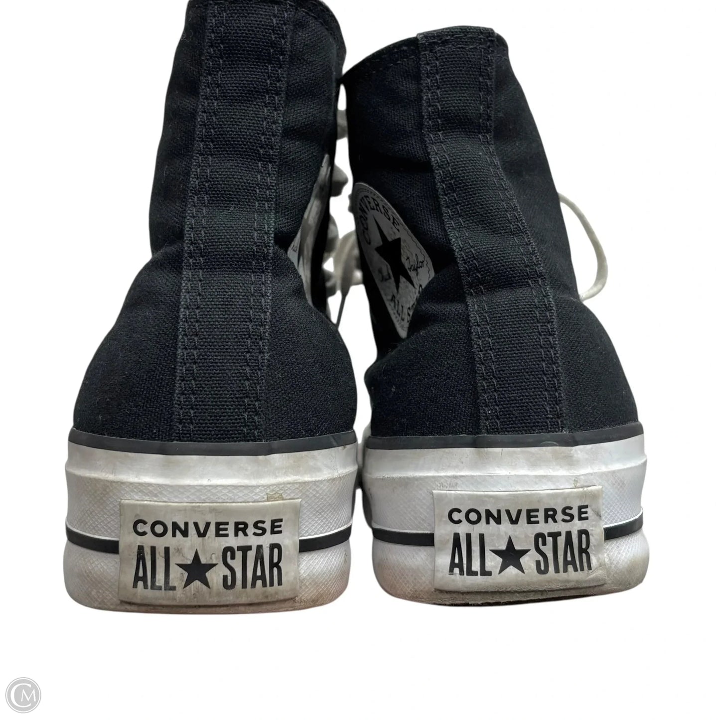 Shoes Sneakers Platform By Converse In Black & White, Size: 7