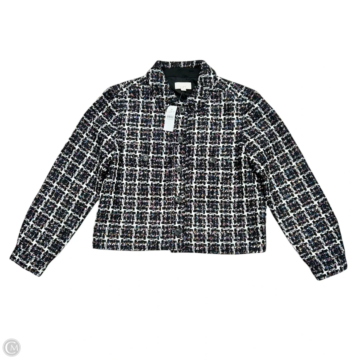 Blazer By Loft In Black & White, Size: S