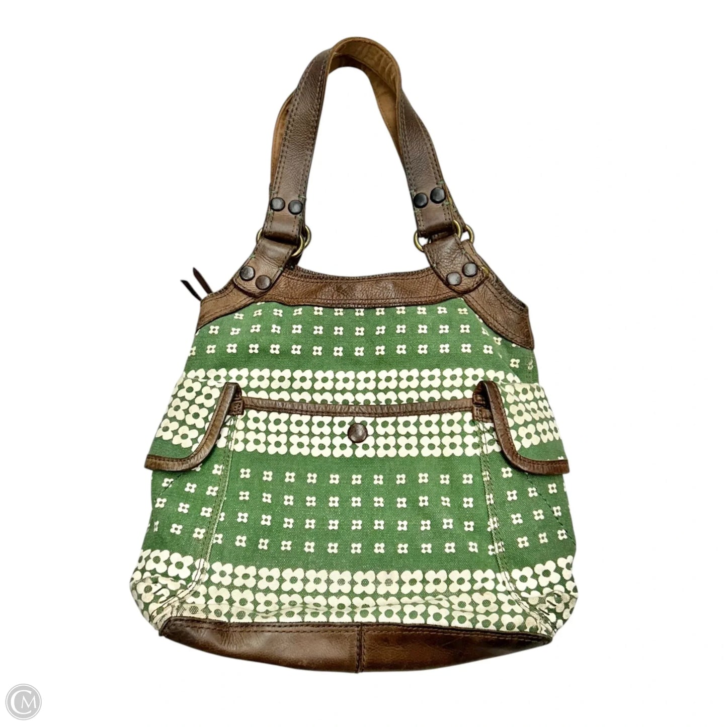 Handbag Leather By Lucky Brand, Size: Medium