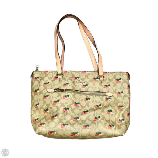 Tote Designer By Coach, Size: Large