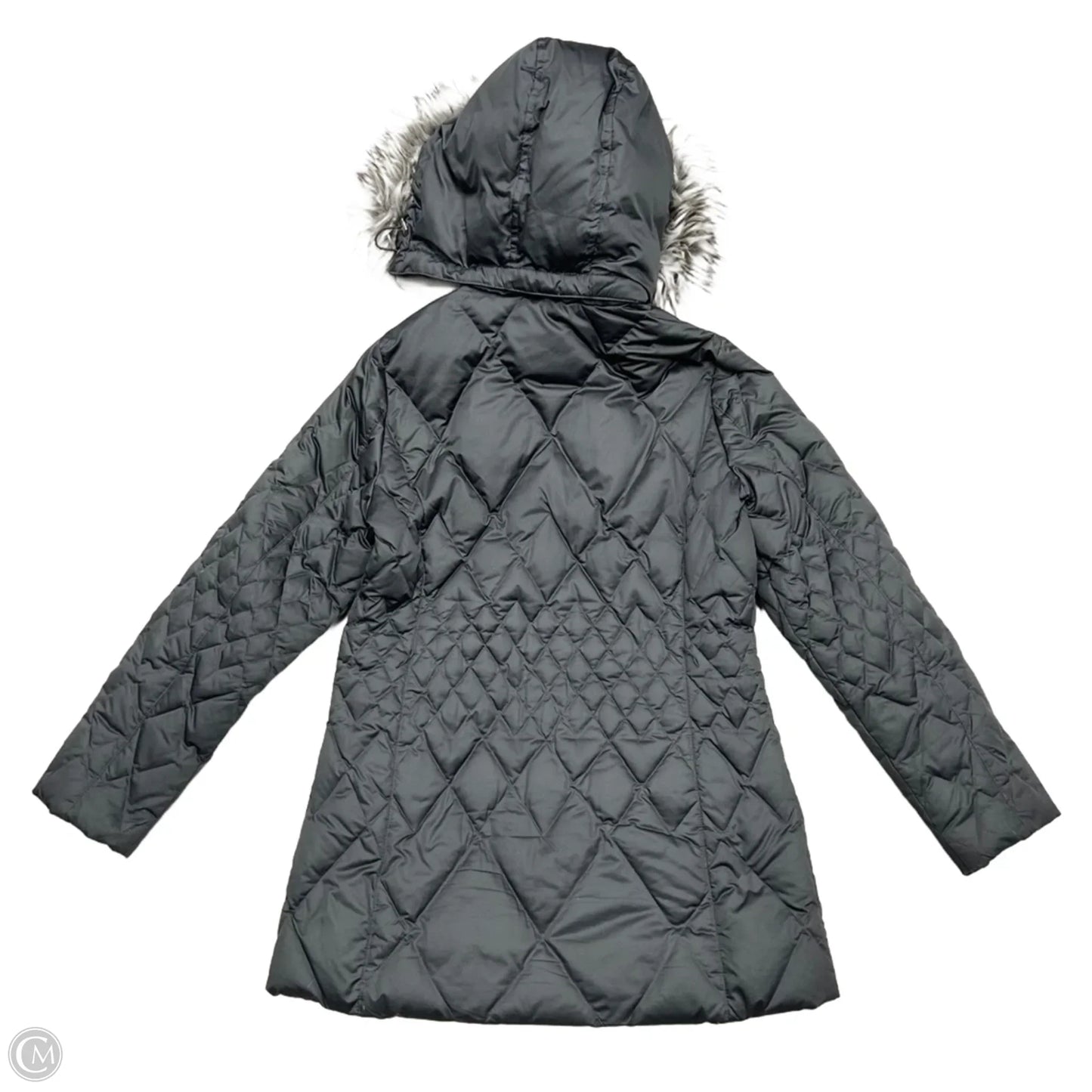 Coat Puffer & Quilted By Eddie Bauer In Grey, Size: M
