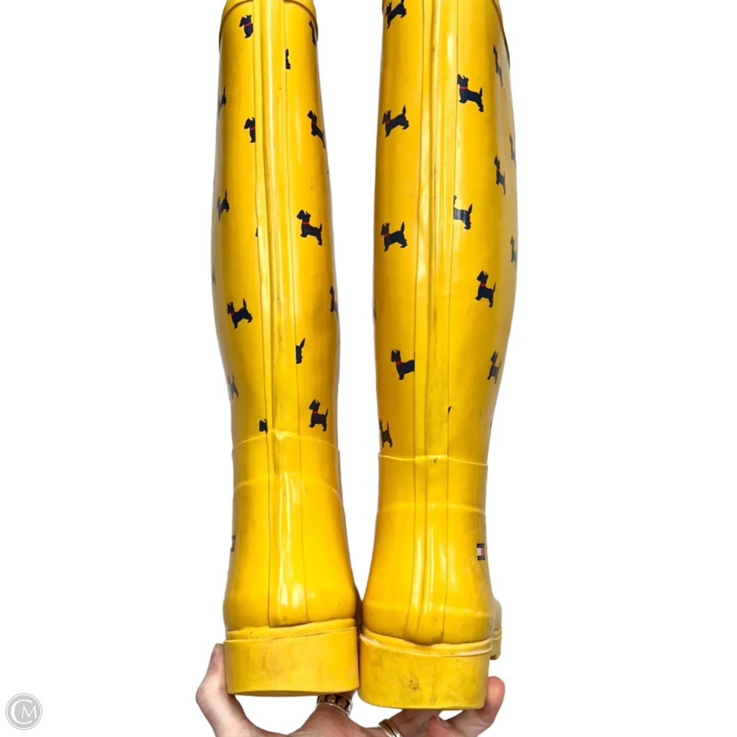 Boots Rain By Tommy Hilfiger In Yellow, Size: 7