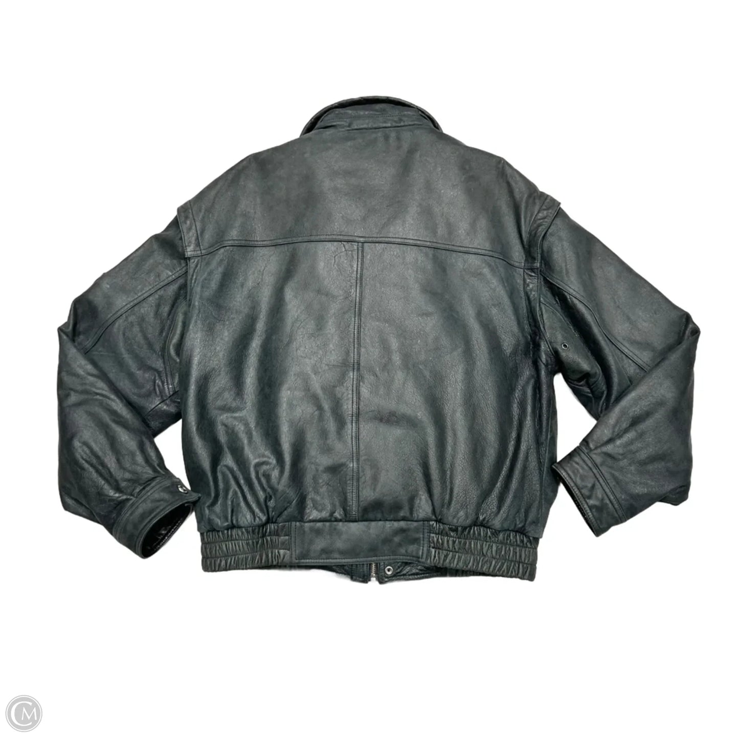 Coat Leather By Wilsons Leather In Black, Size: L