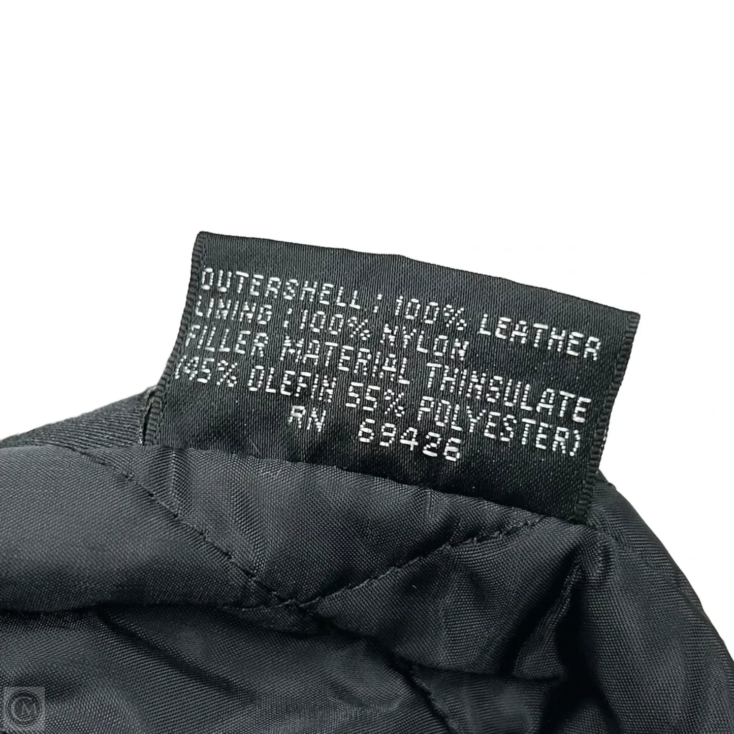 Coat Leather By Wilsons Leather In Black, Size: L