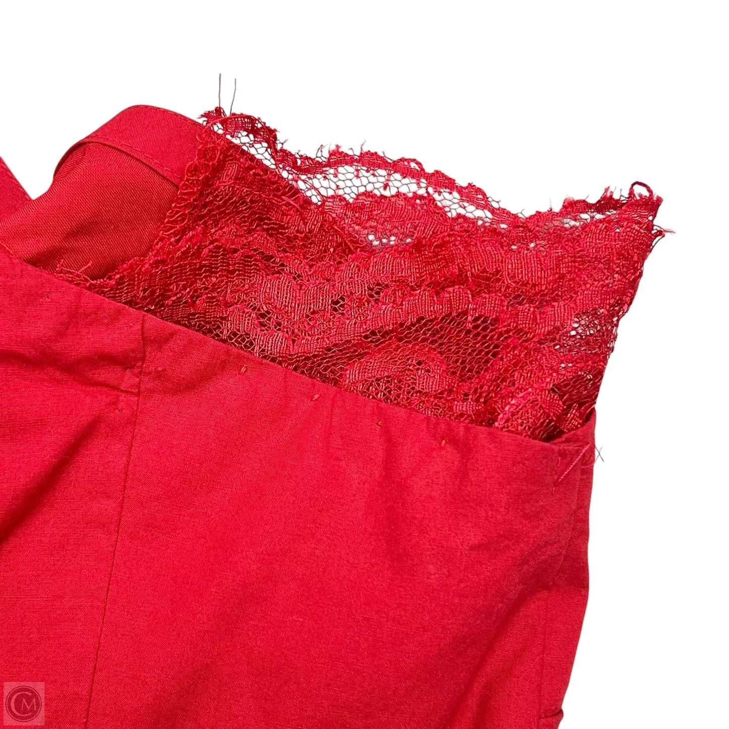 Dress Casual Midi By Anthropologie In Red, Size: S