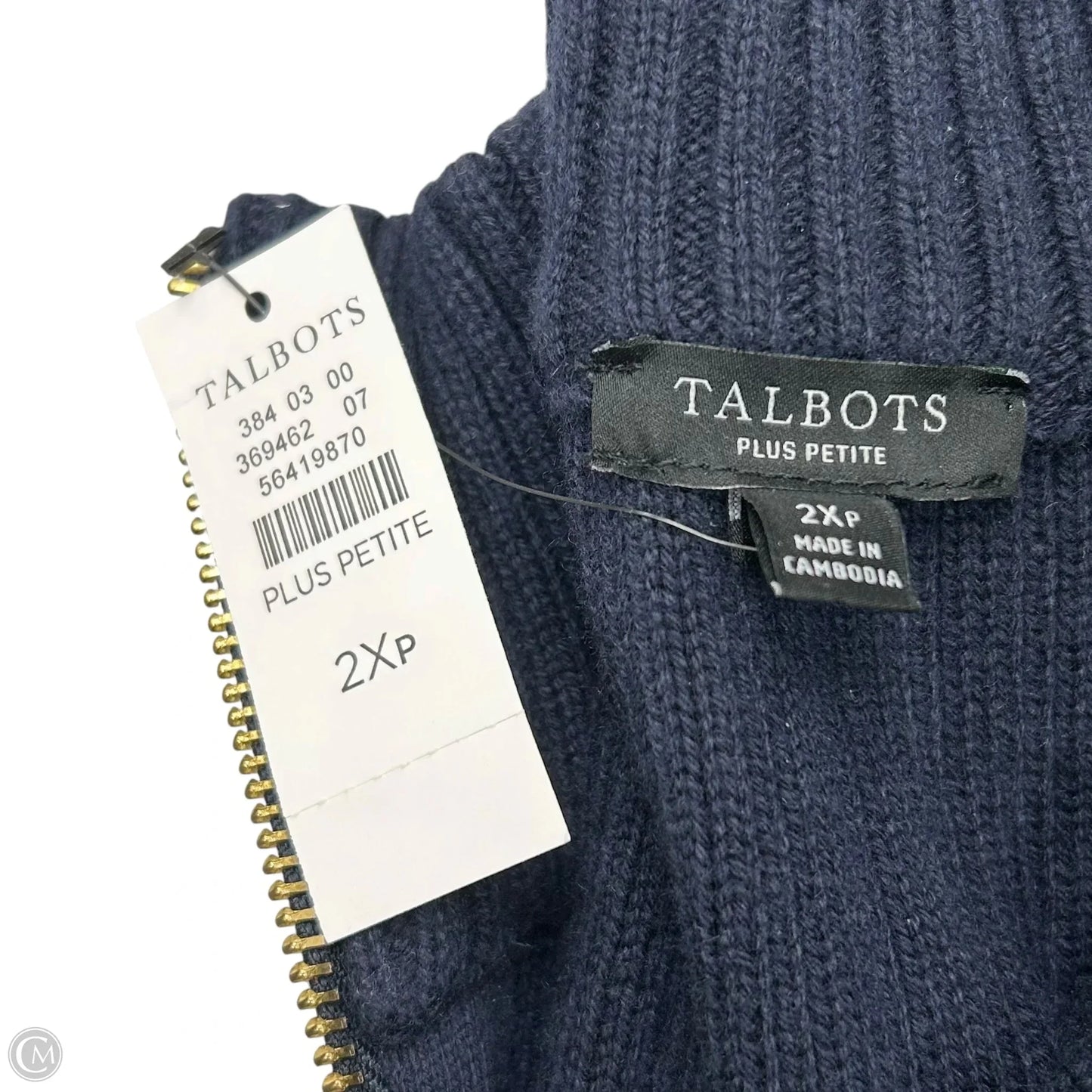 Vest Sweater By Talbots In Navy, Size: 2Xp