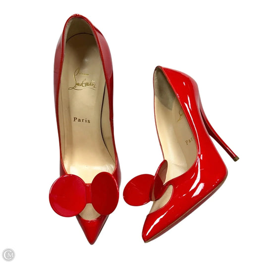 Shoes Luxury Designer By Christian Louboutin In Red, Size: 7