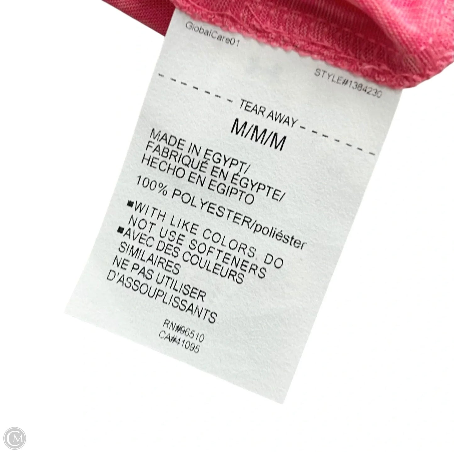 Athletic Top Short Sleeve By Under Armour In Pink, Size: M