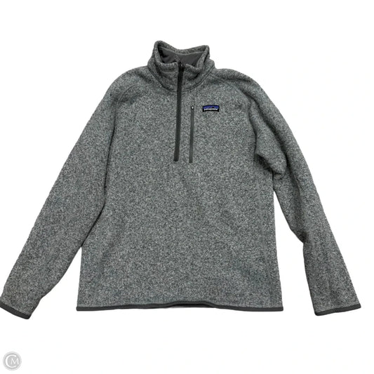 Sweatshirt Collar By Patagonia In Grey, Size: M