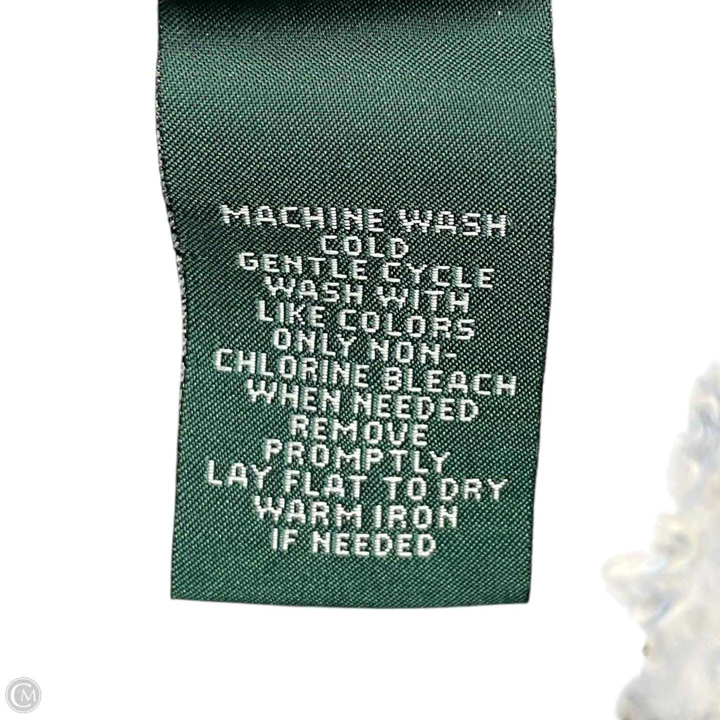 Sweatshirt Hoodie By Lauren By Ralph Lauren In Blue & White, Size: Xl