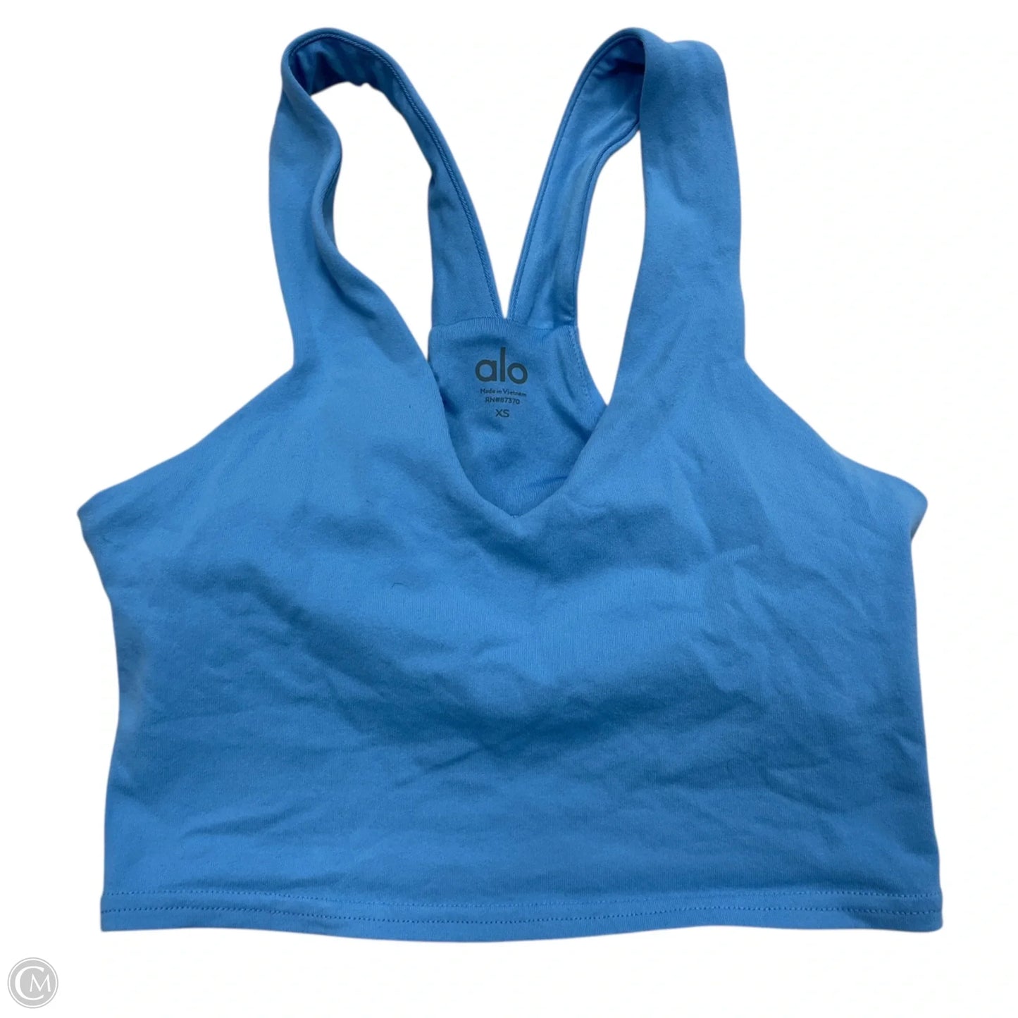 Athletic Bra By Alo In Blue, Size: Xs