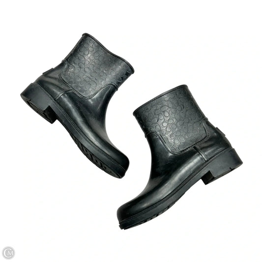 Boots Designer By Coach In Black, Size: 10