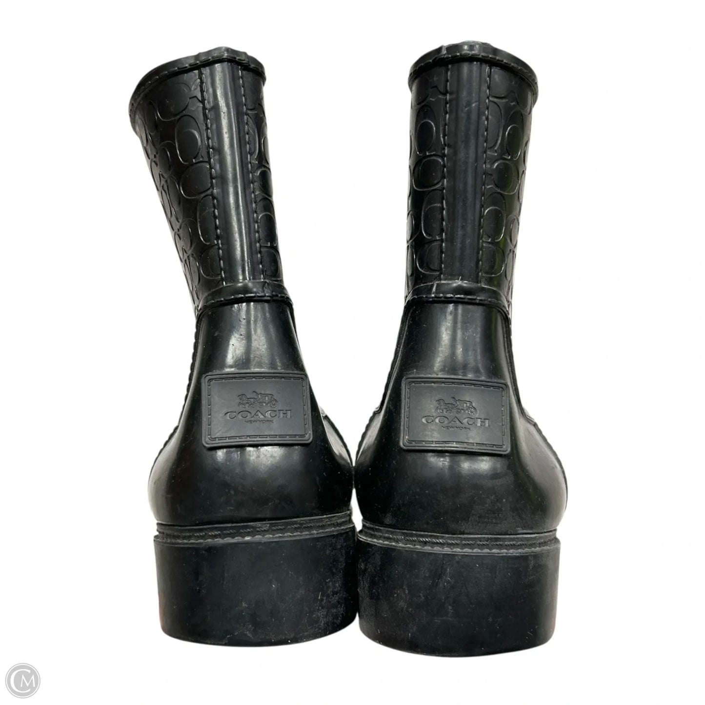 Boots Designer By Coach In Black, Size: 10