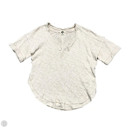 Top Short Sleeve By We The Free In Cream, Size: S