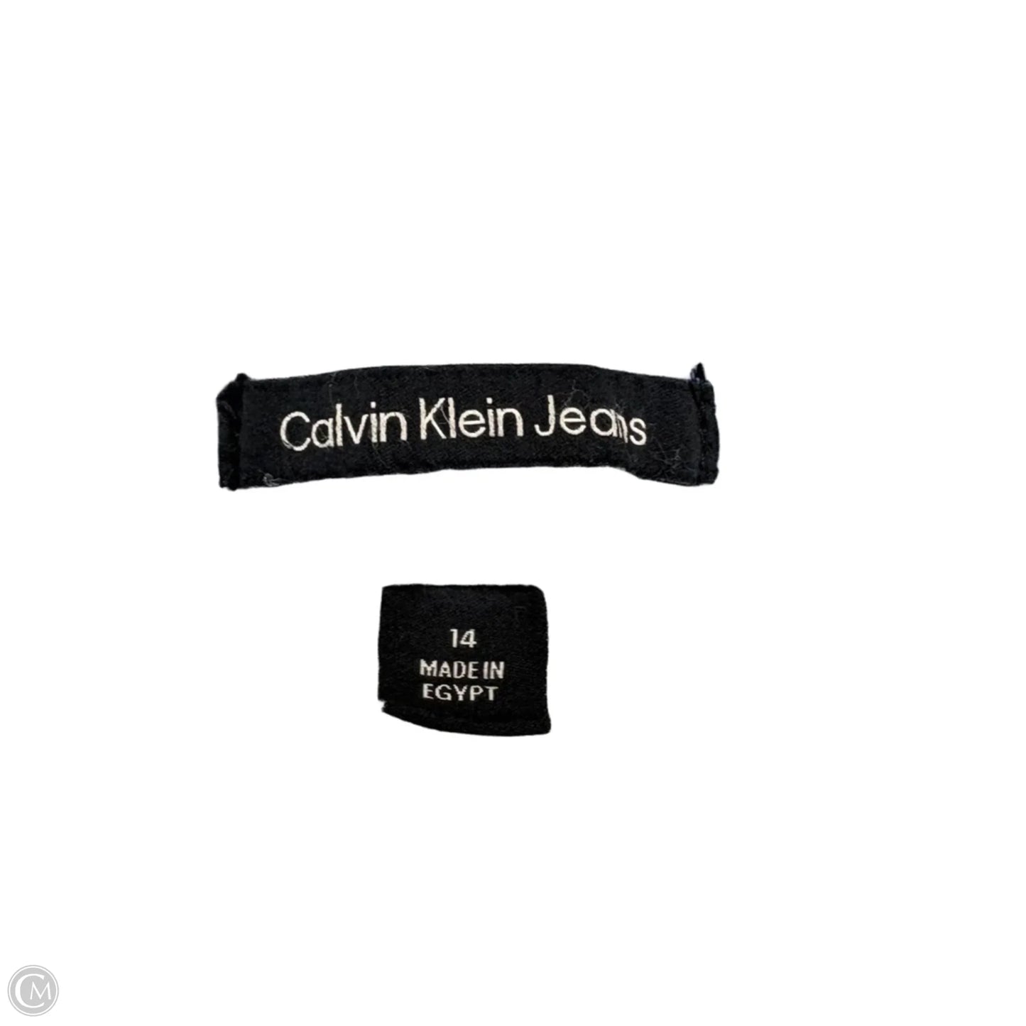 Jeans Straight By Calvin Klein In Blue Denim, Size: 14