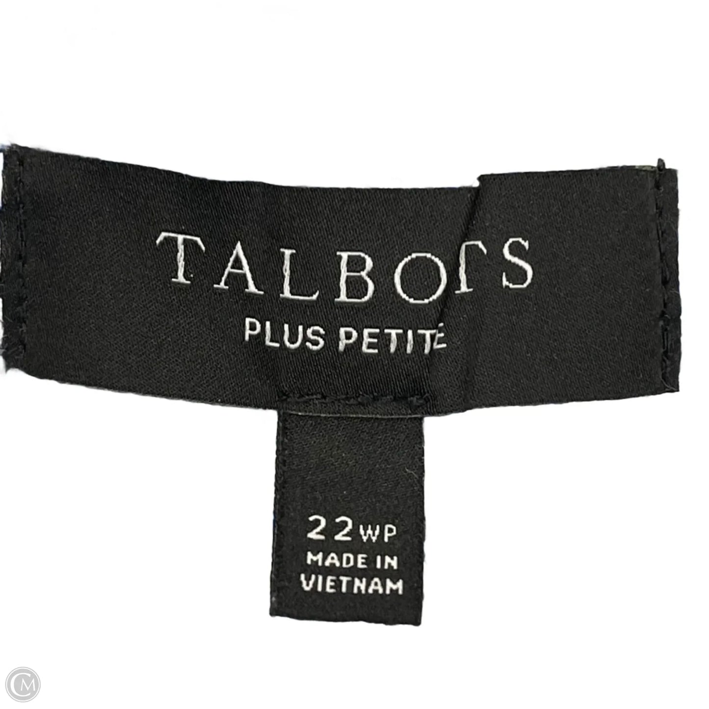 Blazer By Talbots In Blue, Size: 3x