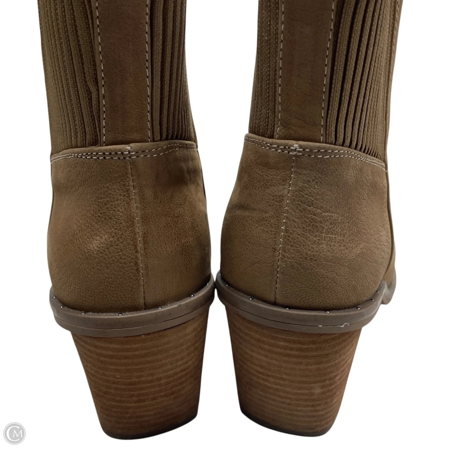 Boots Ankle Heels By Dr Scholls In Tan, Size: 7