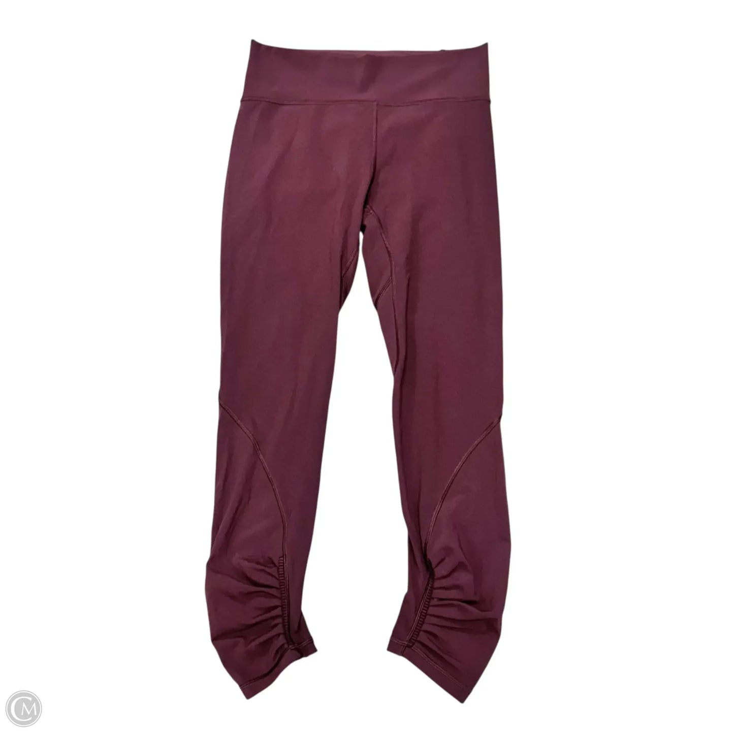 Athletic Leggings By Lululemon In Maroon, Size: 8
