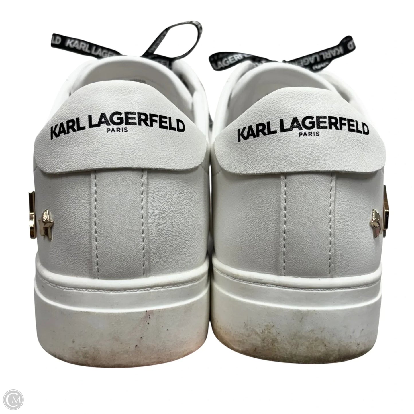 Shoes Designer By Karl Lagerfeld In White, Size: 11