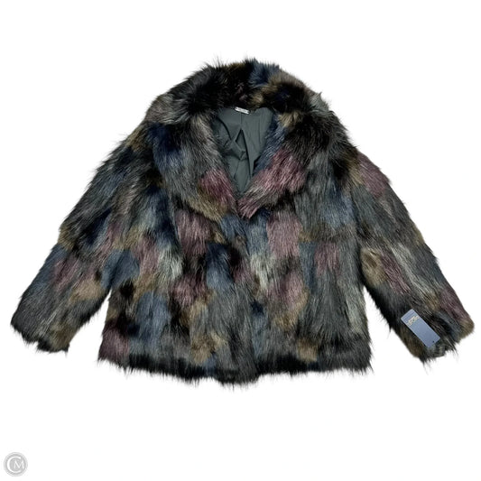 Coat Faux Fur & Sherpa By Rachel Roy In Black, Size: L