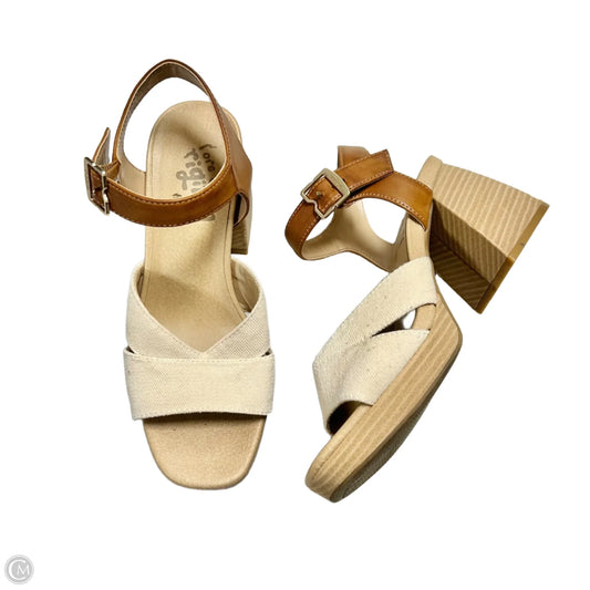 Shoes Heels Block By Dr Scholls In Cream, Size: 6.5