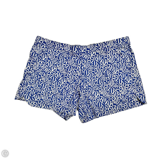 Shorts Designer By Lilly Pulitzer In Blue & White, Size: L