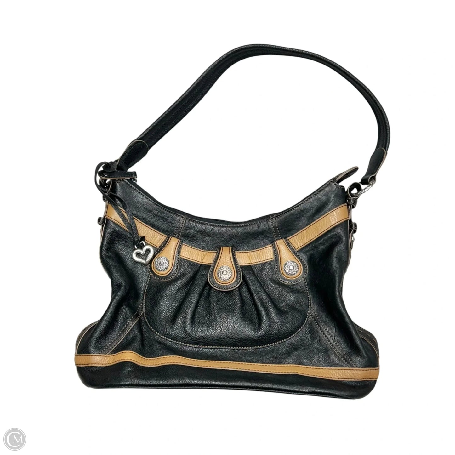 Handbag Leather By Brighton, Size: Medium