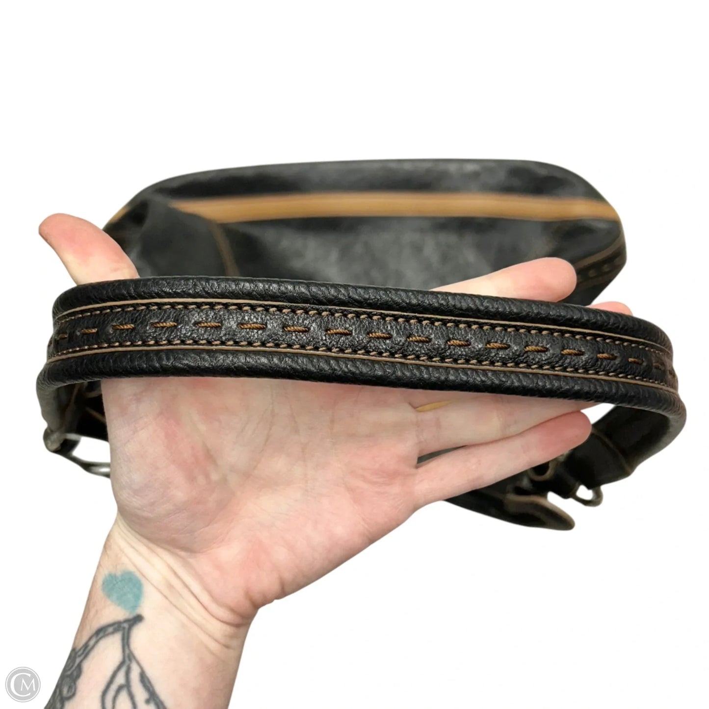 Handbag Leather By Brighton, Size: Medium