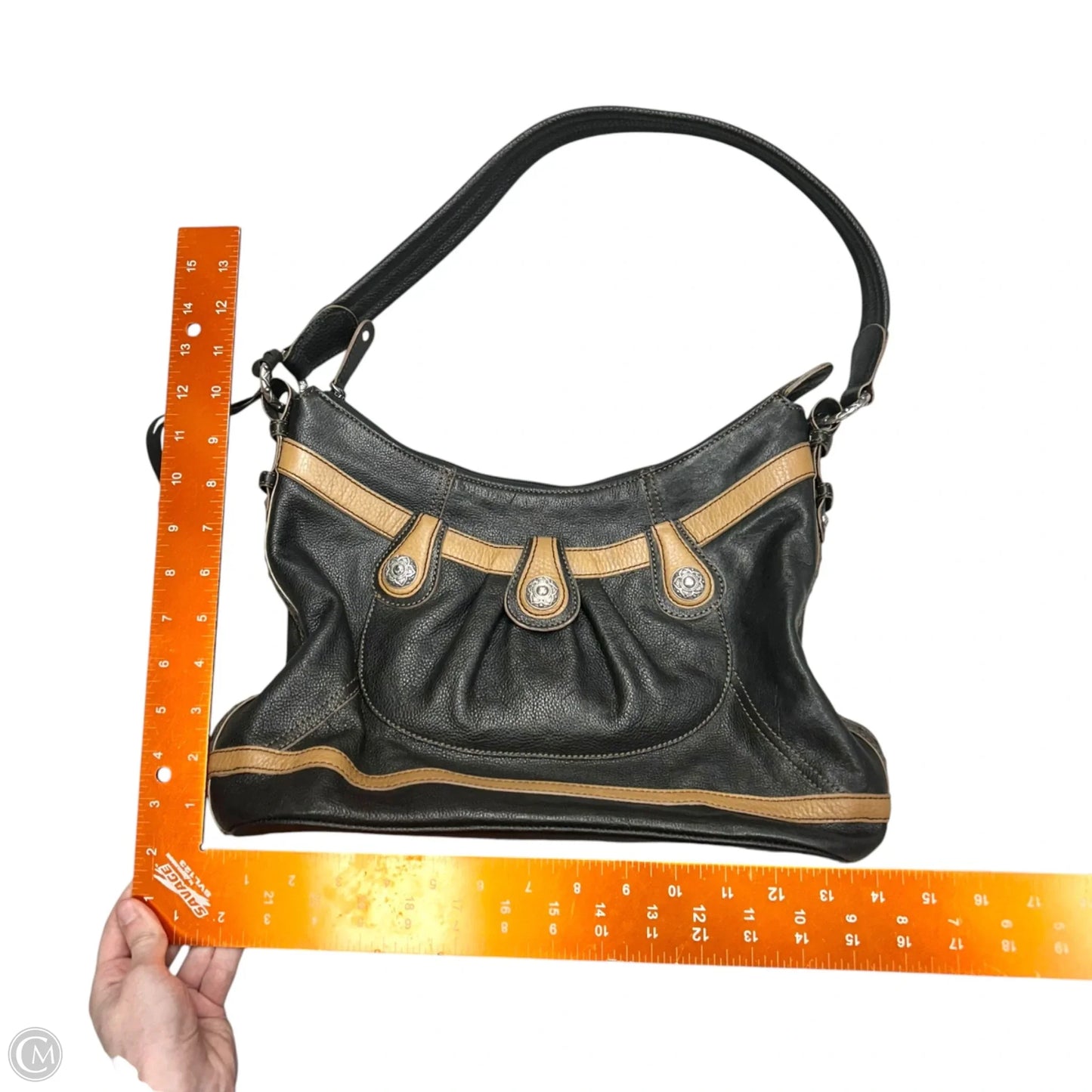 Handbag Leather By Brighton, Size: Medium