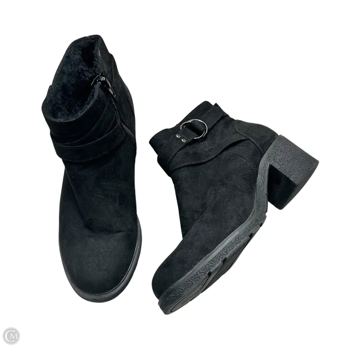 Boots Ankle Heels By Primark In Black, Size: 8w