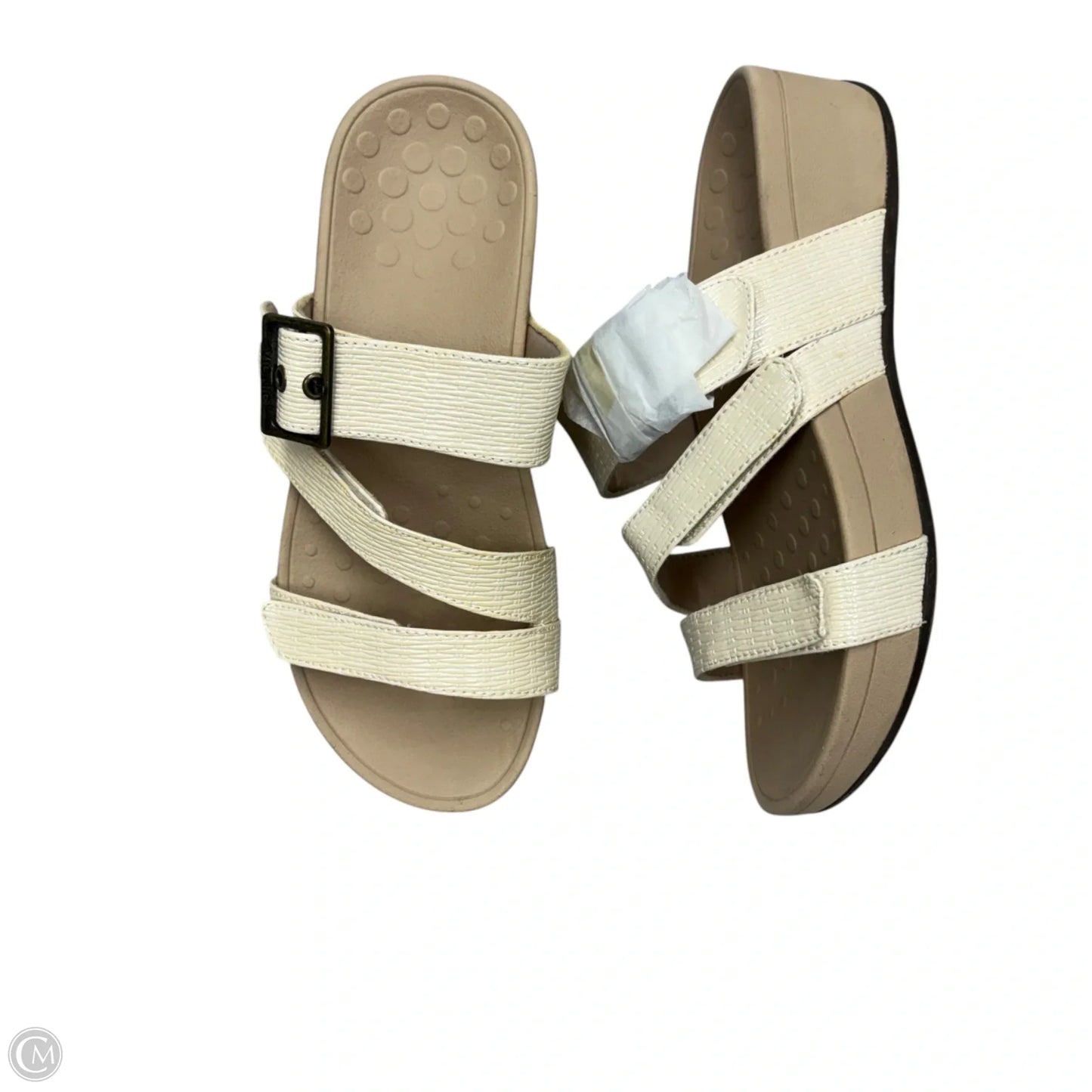 Sandals Heels Platform By Vionic In Cream, Size: 6
