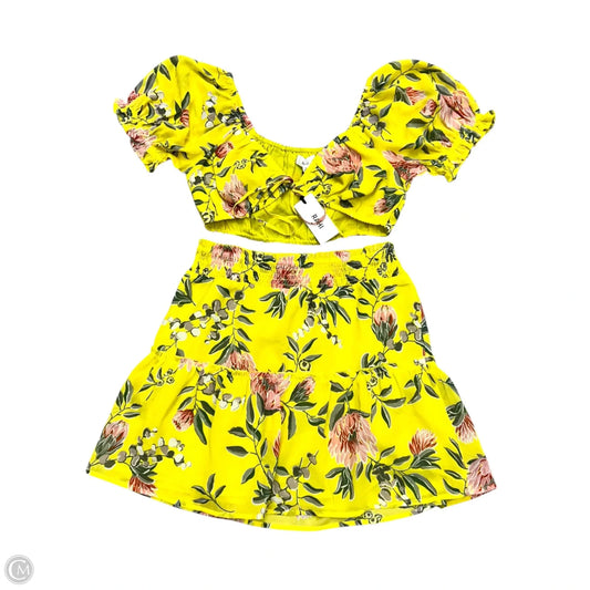 Skirt Set 2pc By Rahi In Yellow, Size: M