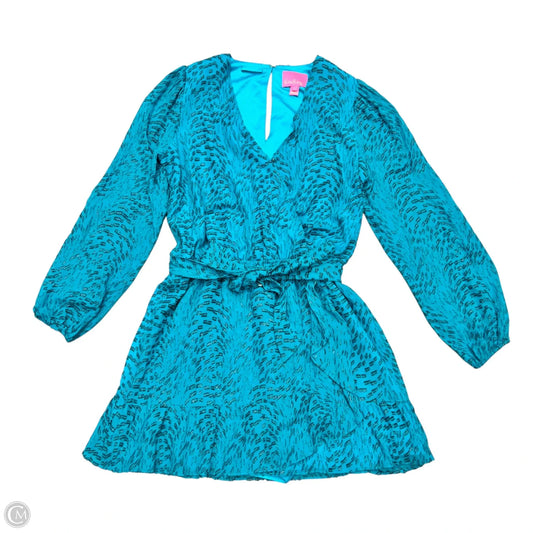 Dress Designer By Lilly Pulitzer In Teal, Size: L