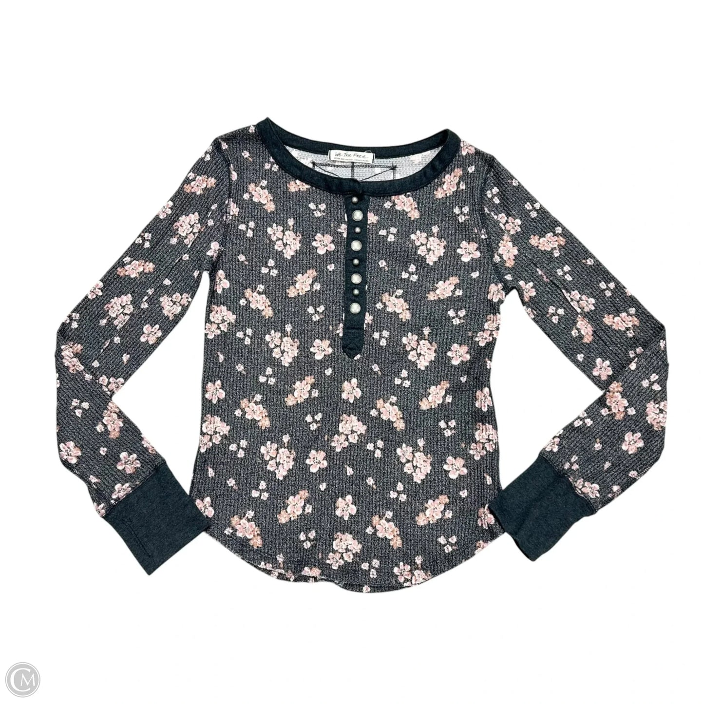 Top Long Sleeve By We The Free In Grey & Pink, Size: M