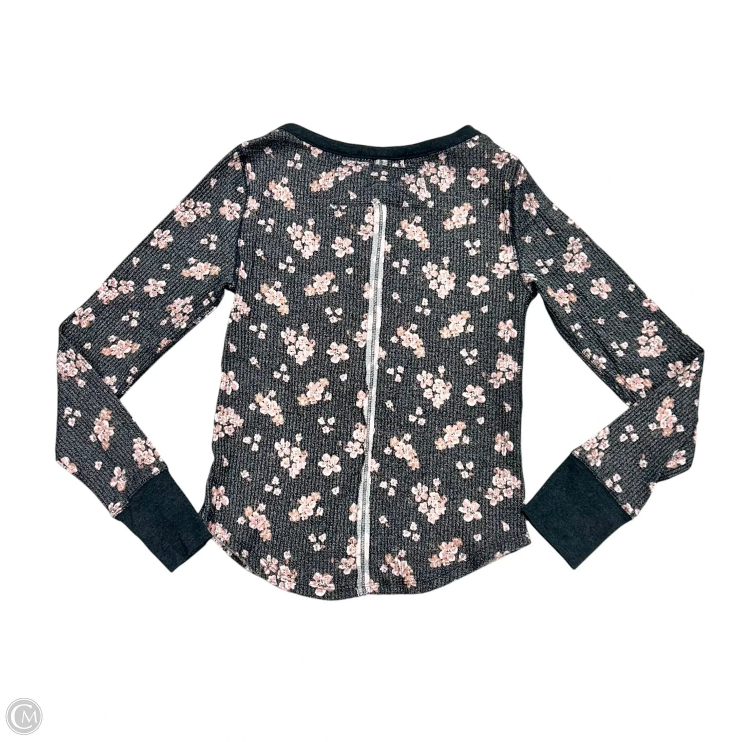 Top Long Sleeve By We The Free In Grey & Pink, Size: M