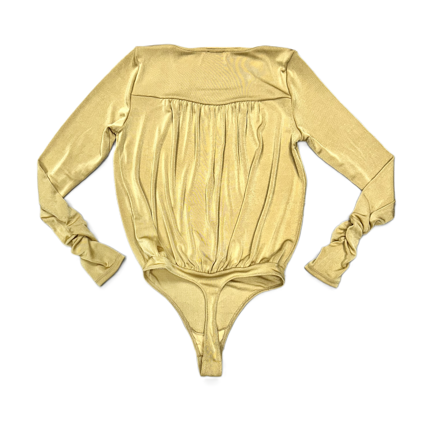 Bodysuit By Free People In Yellow, Size: Xs