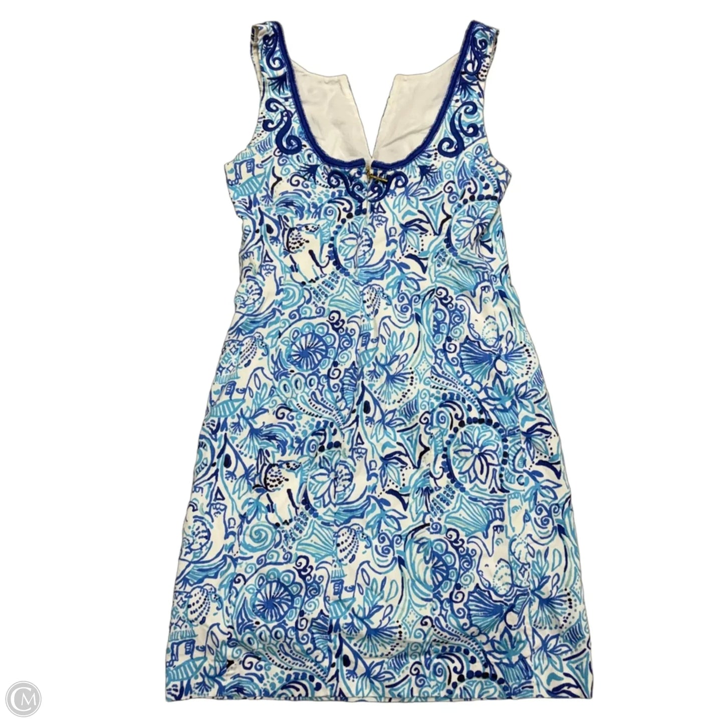 Dress Designer By Lilly Pulitzer In Blue & White, Size: Xs