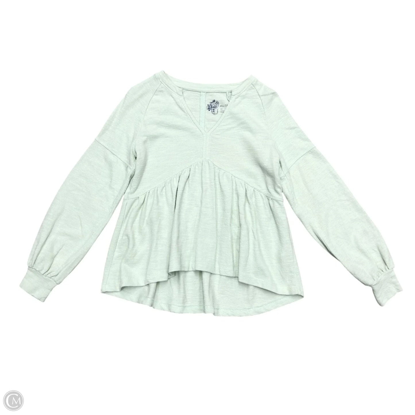 Top Long Sleeve By Pilcro In Green, Size: Xxs