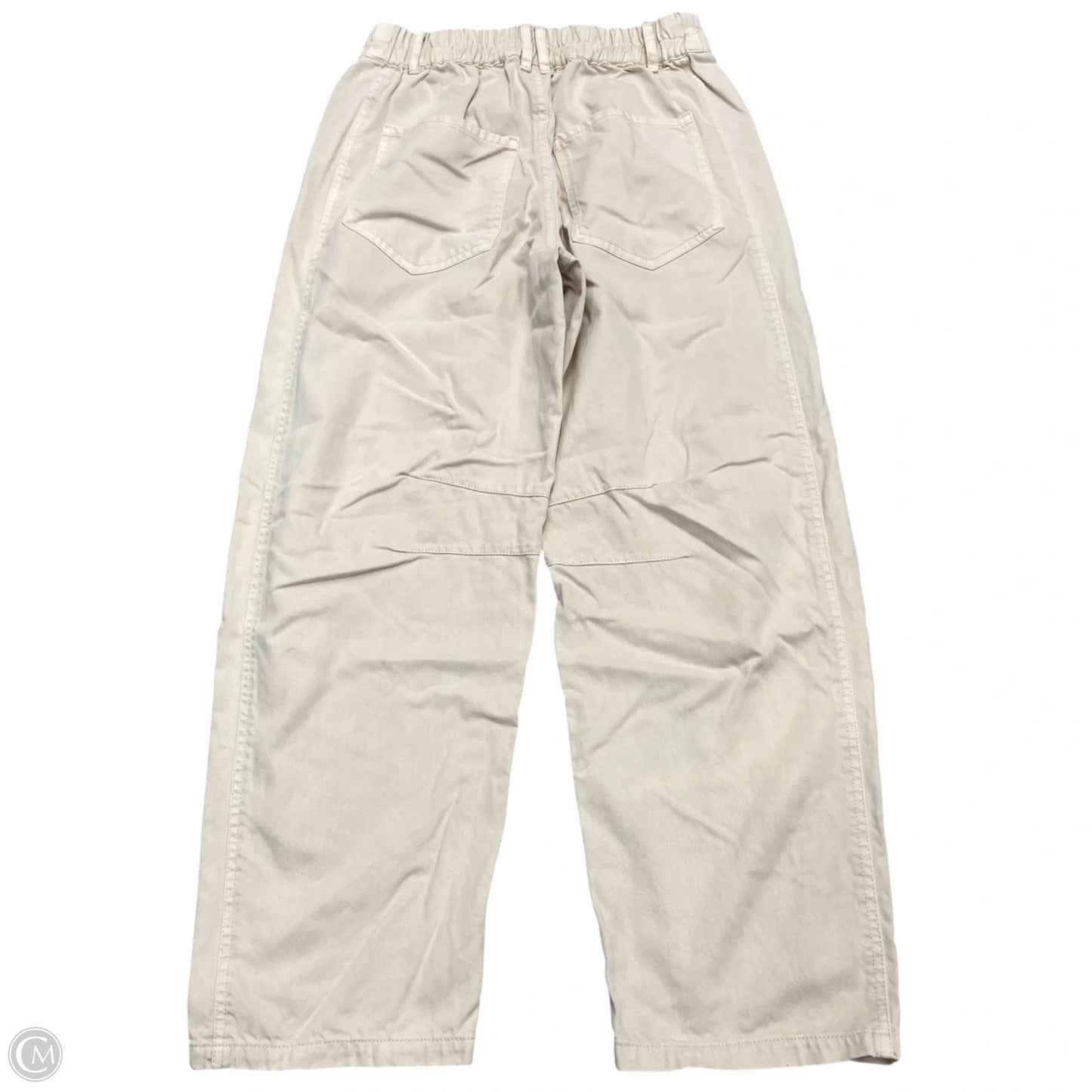 Jeans Wide Leg By Free People In Cream Denim, Size: Xs