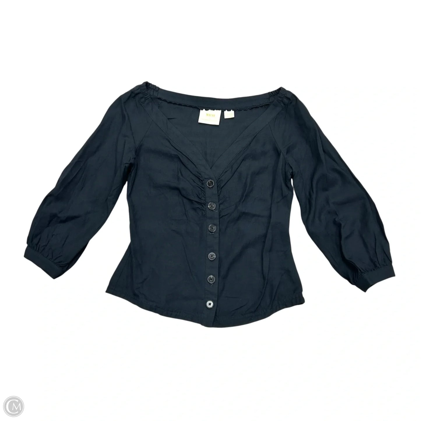 Top 3/4 Sleeve By Maeve In Black, Size: S