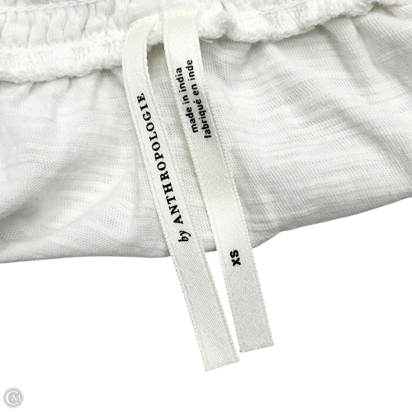 Top Long Sleeve By Anthropologie In Black & White, Size: Xs