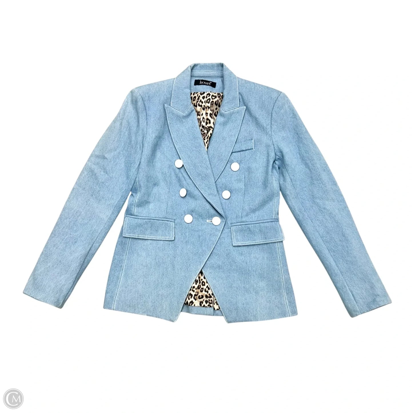 Blazer By Anthropologie In Blue Denim, Size: Xs