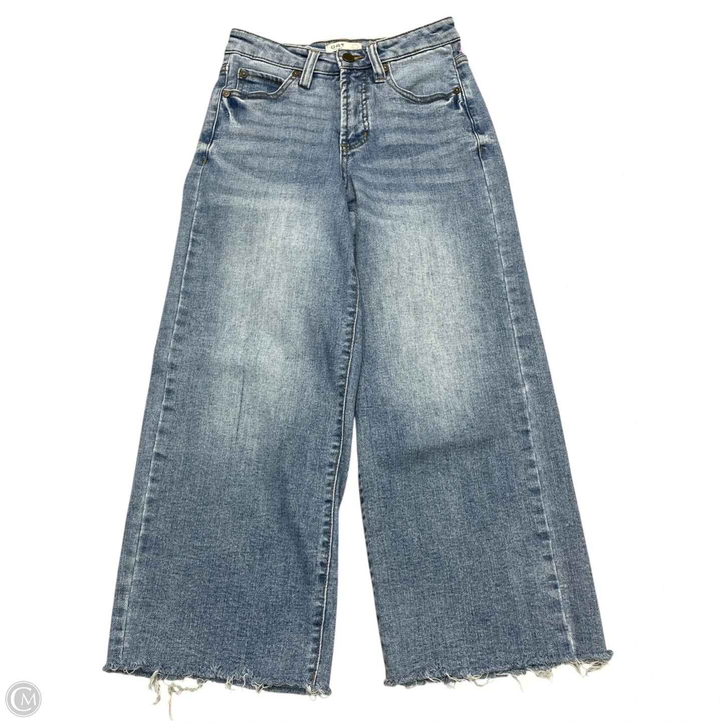 Jeans Cropped By Oat In Blue Denim, Size: 0