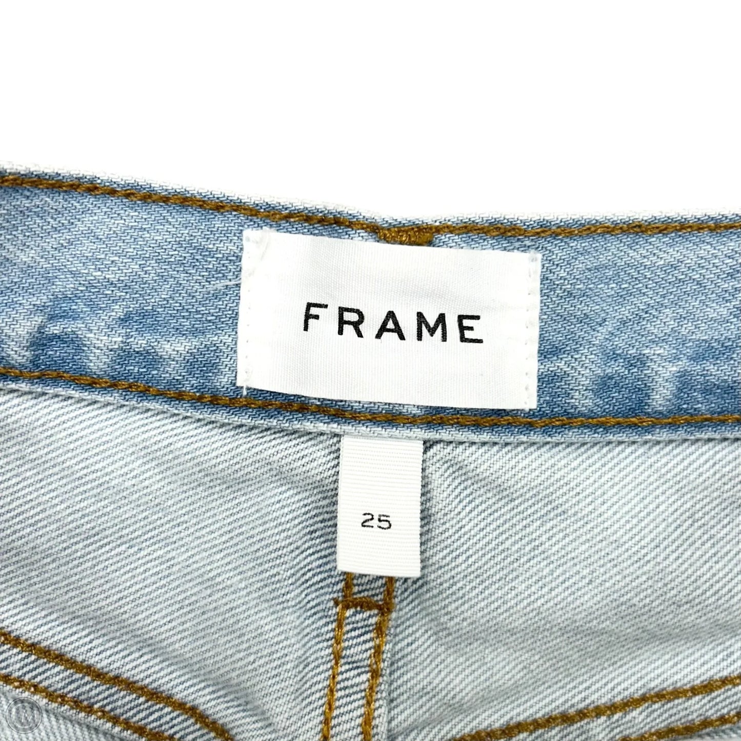 Jeans Wide Leg By Frame In Blue Denim, Size: 2
