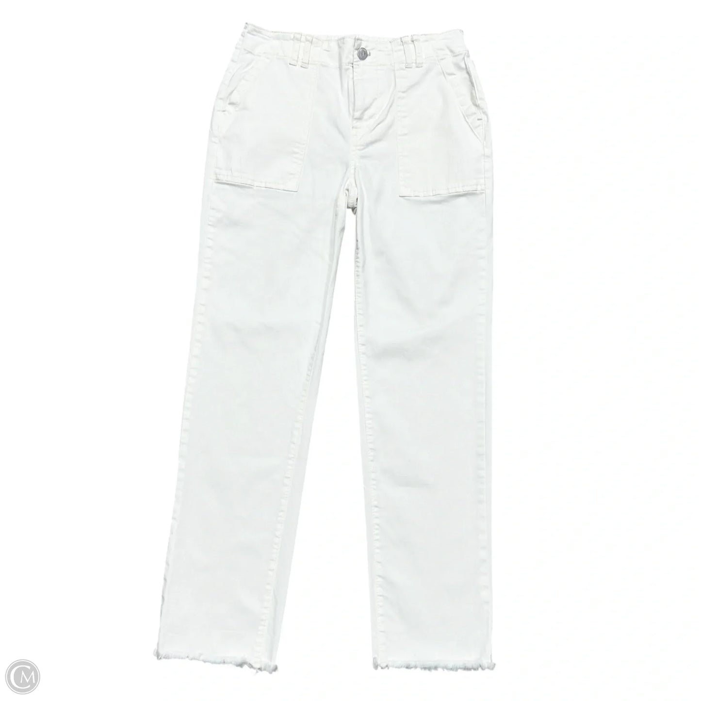 Jeans Straight By Pilcro In White Denim, Size: 2