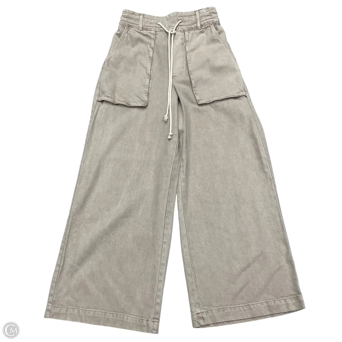 Jeans Wide Leg By Young Fabulous & Broke In Tan Denim, Size: Xs