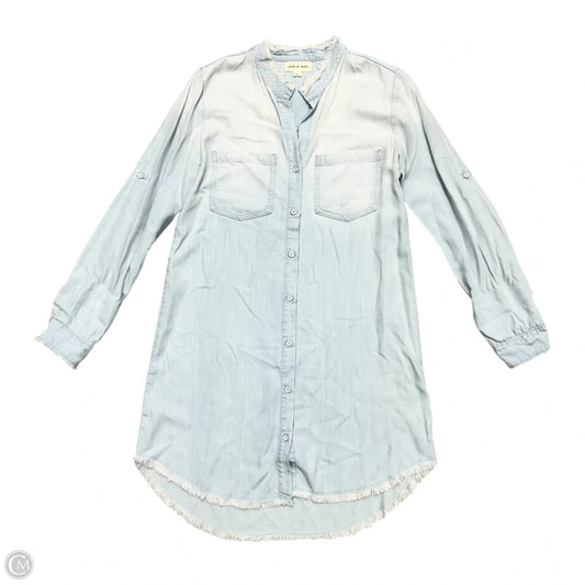 Dress Casual Midi By Cloth & Stone In Blue Denim, Size: Xs