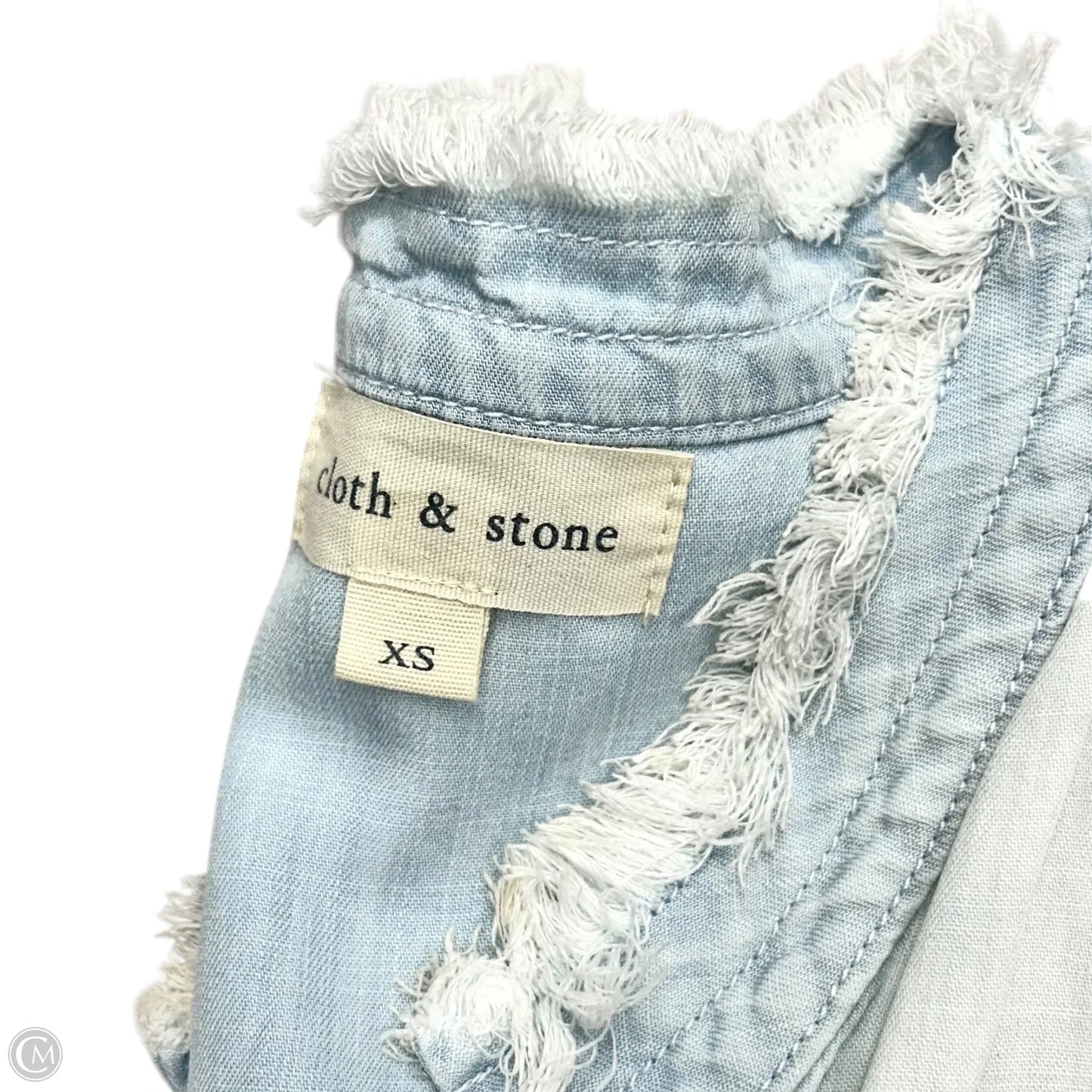 Dress Casual Midi By Cloth & Stone In Blue Denim, Size: Xs